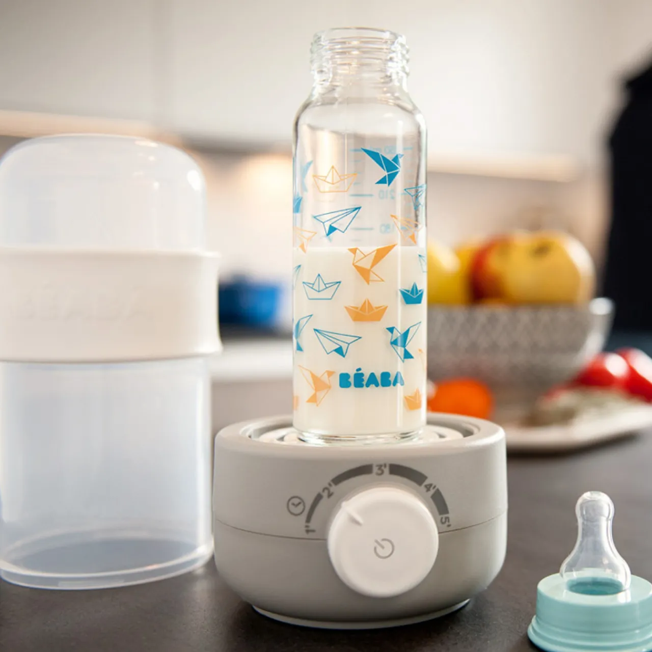 Warmers*Béaba Baby Milk Second Bottle Warmer Grey