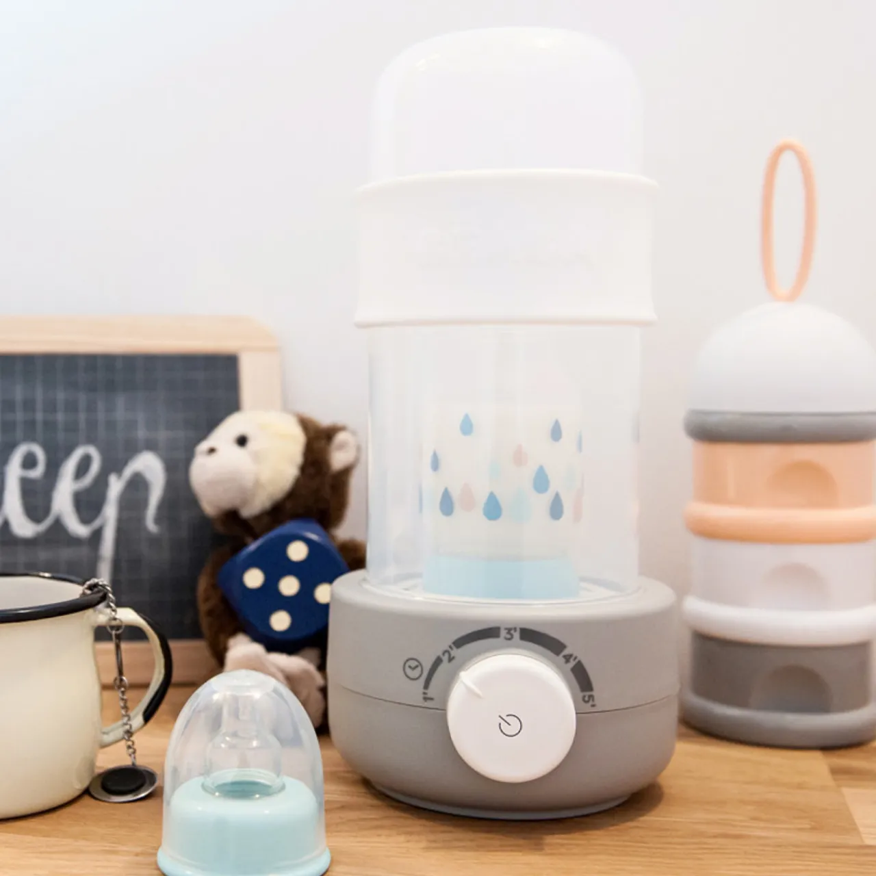 Warmers*Béaba Baby Milk Second Bottle Warmer Grey