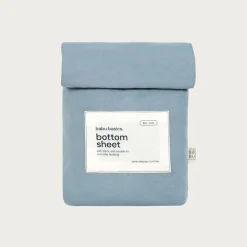 Bassinet & Co-Sleeper Bedding*Babu Basics Organic Cotton Bassinet Oval Fitted Sheet - 58 x 72cm