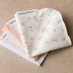 Towels & Facecloths*The Sleep Store Baby Basics Jersey Face Cloths 6 pack