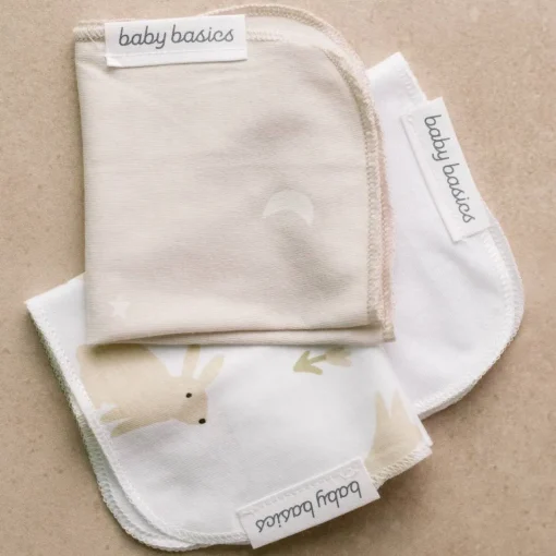 Towels & Facecloths*The Sleep Store Baby Basics Jersey Face Cloths 6 pack