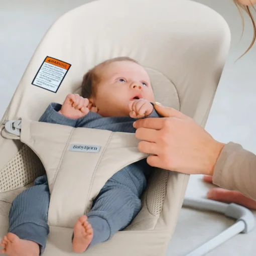 Bouncers & Baby Swings*Baby Bjorn Bouncer Balance Soft - Tri-Fabric Light Beige
