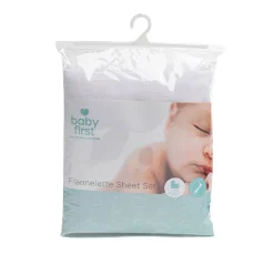 Cot Sheets|Bassinet & Co-Sleeper Bedding*Baby First Flannelette Sheet Set