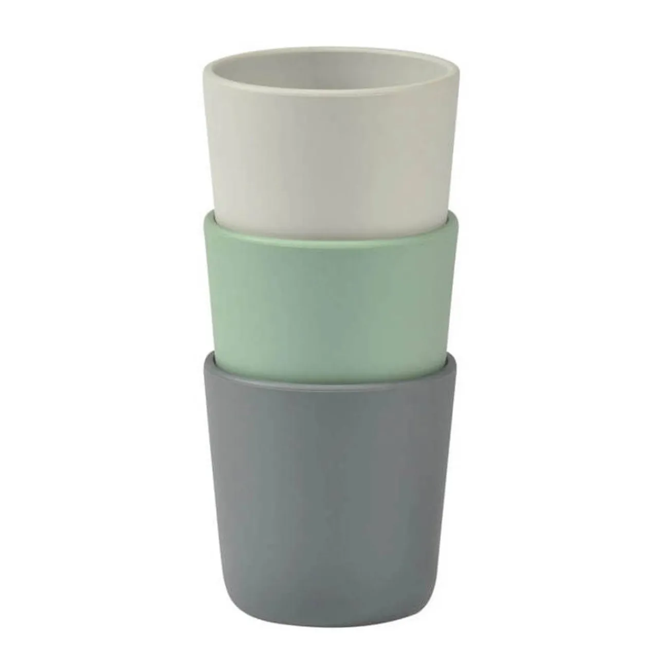 Sippy & Starter Cups*Béaba Beaba Silicone Anti Slip Cup 3pk Grey/Sage/Velvet