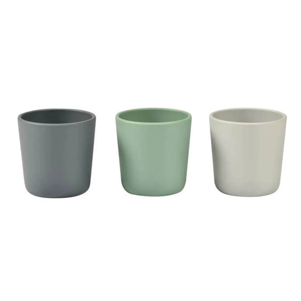 Sippy & Starter Cups*Béaba Beaba Silicone Anti Slip Cup 3pk Grey/Sage/Velvet