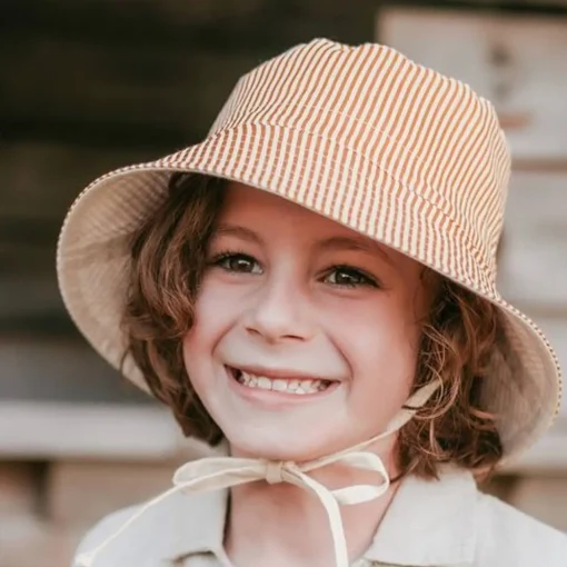 Family Outdoor Essentials|Sun & Swim*Bedhead Hats - 'Explorer' Kids Reversible Bucket hat