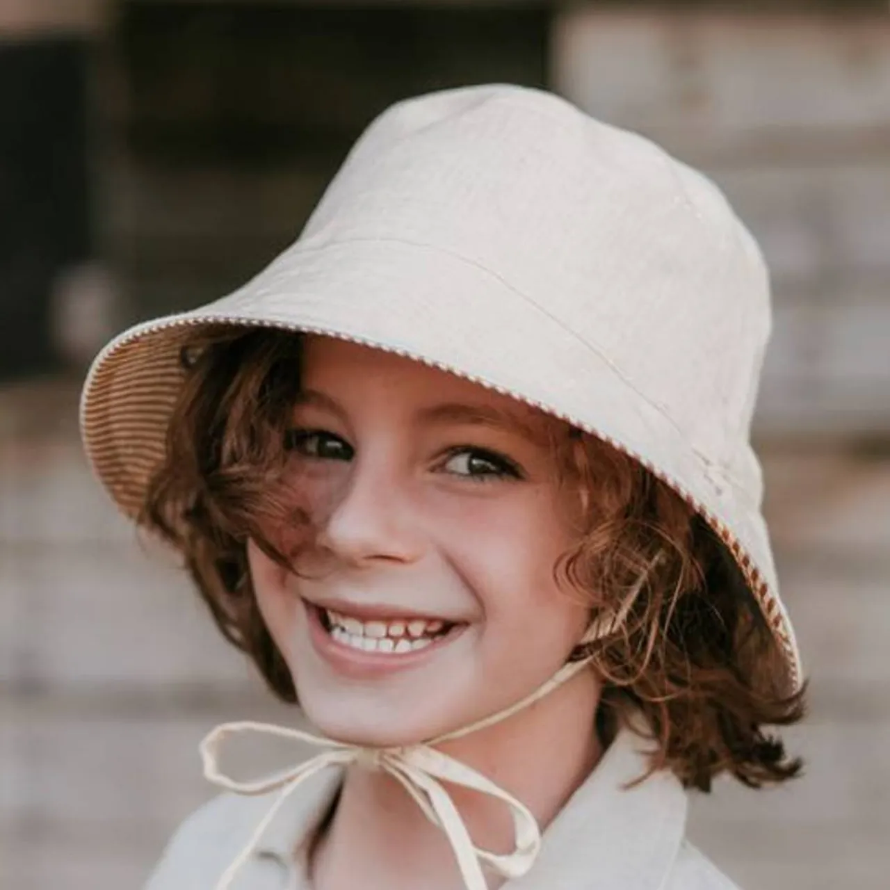 Family Outdoor Essentials|Sun & Swim*Bedhead Hats - 'Explorer' Kids Reversible Bucket hat