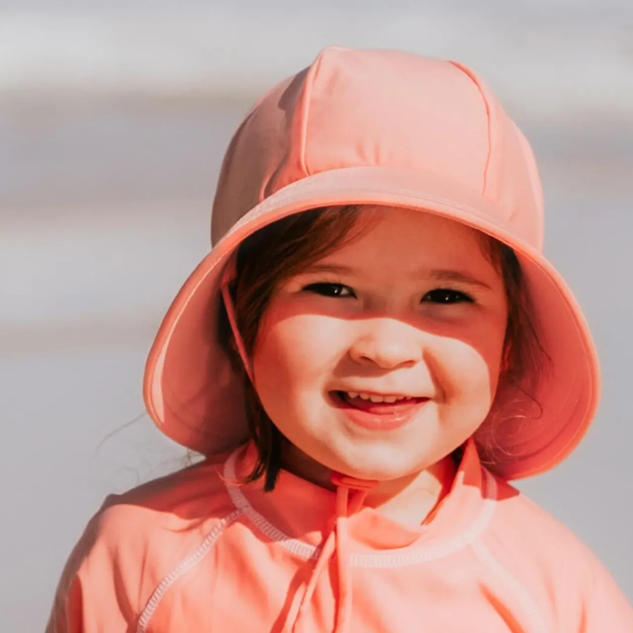 Sun & Swim*Bedhead Hats Ponytail Beach Swim Bucket Hat - Core Peach