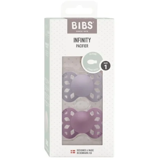 Dummies & Accessories*Bibs Infinity Symmetrical Silicone Pacifier 2pk