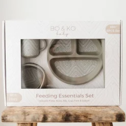 Bowls, Plates & Cutlery|Bibs & Burp Cloths*BO & KO Baby BO & KO Feeding Essentials Set