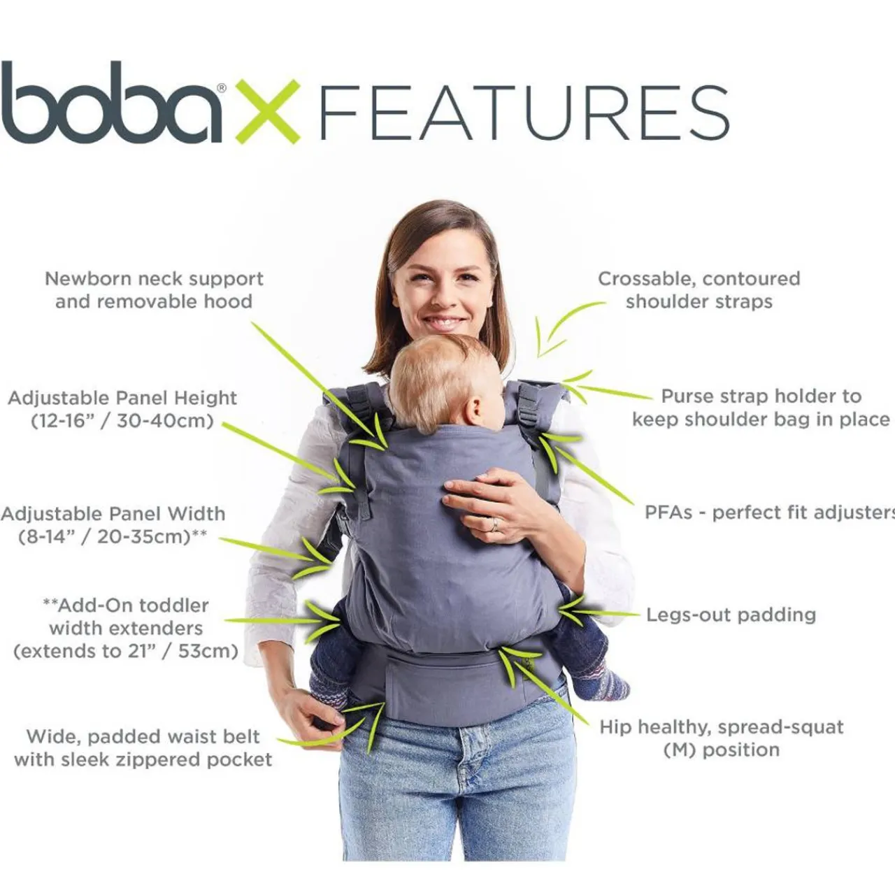 Buckle Carriers*Boba X Adjustable Carrier