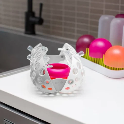 Cleaning & Sterilising*Boon Clutch Dishwasher Basket Grey/White