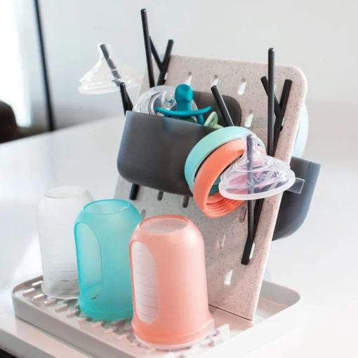Cleaning & Sterilising*Boon Groove Drying Rack Grey/Charcoal
