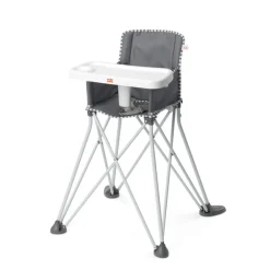 High Chairs & Booster Seats|Starting Solids*Bright Starts Pop 'N Dine High Chair Grey