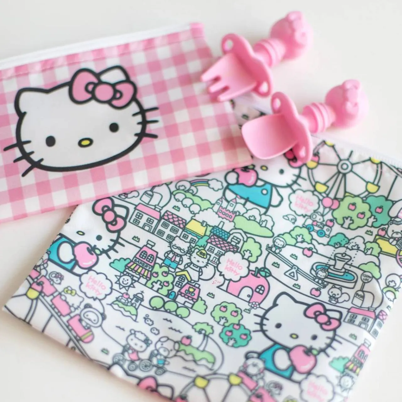 Bowls, Plates & Cutlery|Starting Solids*Bumkins Silicone Chewtensils - Hello Kitty