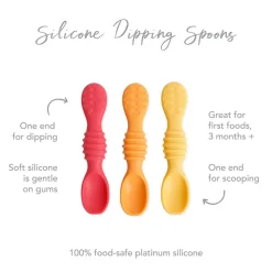 Bowls, Plates & Cutlery*Bumkins Silicone Dipping Spoons 3pk