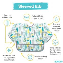 Bibs & Burp Cloths|Starting Solids*Bumkins Waterproof Sleeved Bib