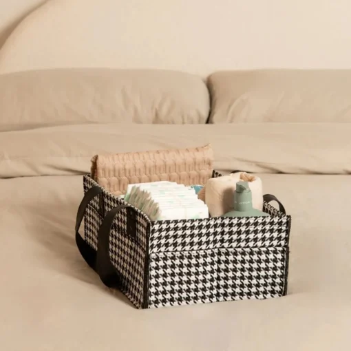 Nappy Caddies & Storage|Change Tables, Mats & Baskets*Bunnie Caddie Mini - Houndstooth