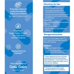 First Aid & Family Health*Colic Calm Calmco Probiotic - Vitamin D Drops