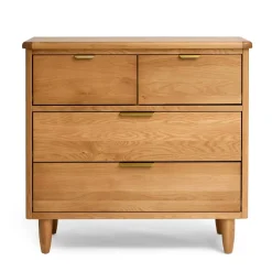 Change Tables, Mats & Baskets*Cariboo George Dresser Natural Oak/Brass Pulls