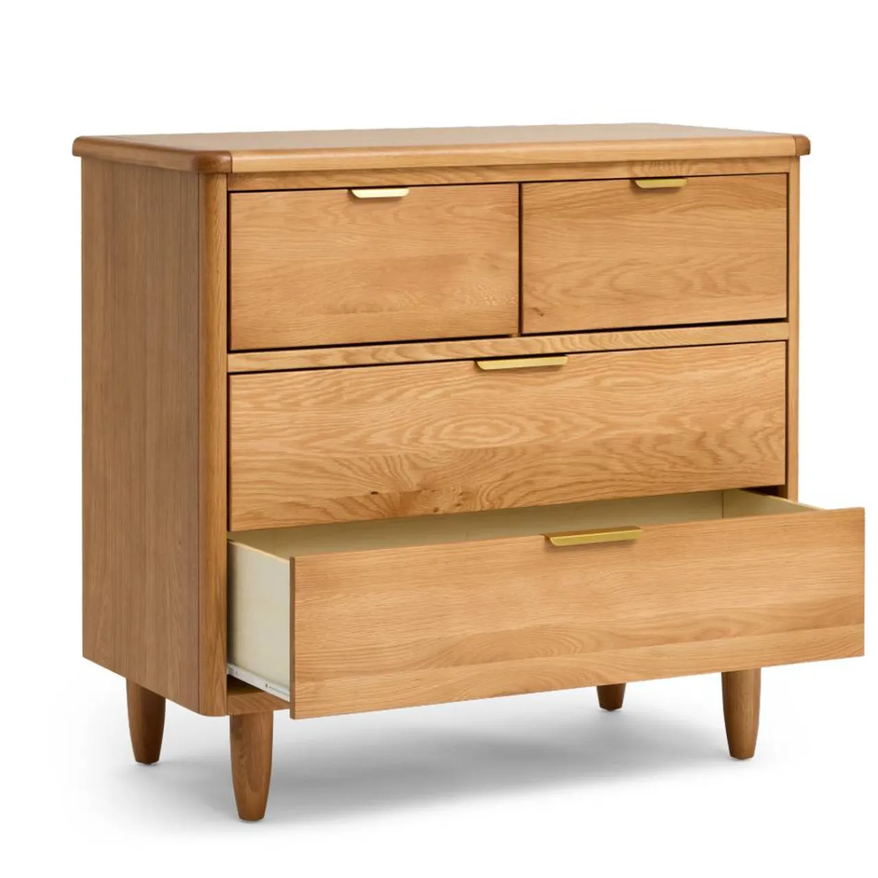 Change Tables, Mats & Baskets*Cariboo George Dresser Natural Oak/Brass Pulls