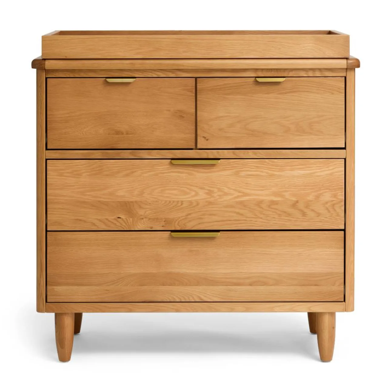 Change Tables, Mats & Baskets*Cariboo George Dresser Natural Oak/Brass Pulls