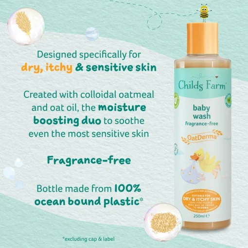 Skincare & Sunscreen|Skincare & Grooming*Childs Farm OatDerma Baby Wash Fragrance-Free