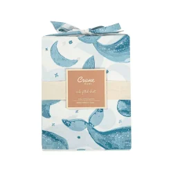 Bassinet & Co-Sleeper Bedding*Crane Baby Bassinet Fitted Sheet - Caspian Collection Caspian Whale
