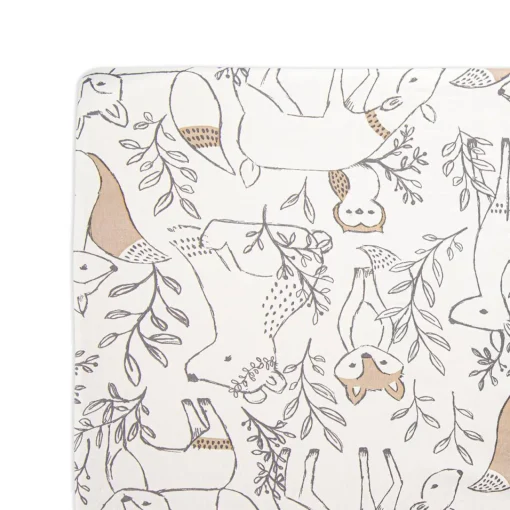 Bassinet & Co-Sleeper Bedding*Crane Baby Bassinet Fitted Sheet - Ezra Collection Ezra Woodland