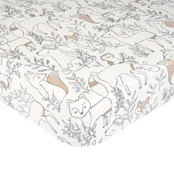 Bassinet & Co-Sleeper Bedding*Crane Baby Bassinet Fitted Sheet - Ezra Collection Ezra Woodland