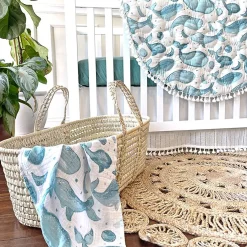 Rugs & Play Mats*Crane Baby Reversible Quilted Playmat - Caspian