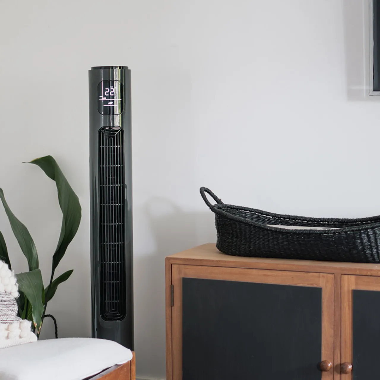 Humidifiers & Accessories|Humidifiers & Accessories*Crane Tower Fan and Air Circulator (116 cm) - Charcoal