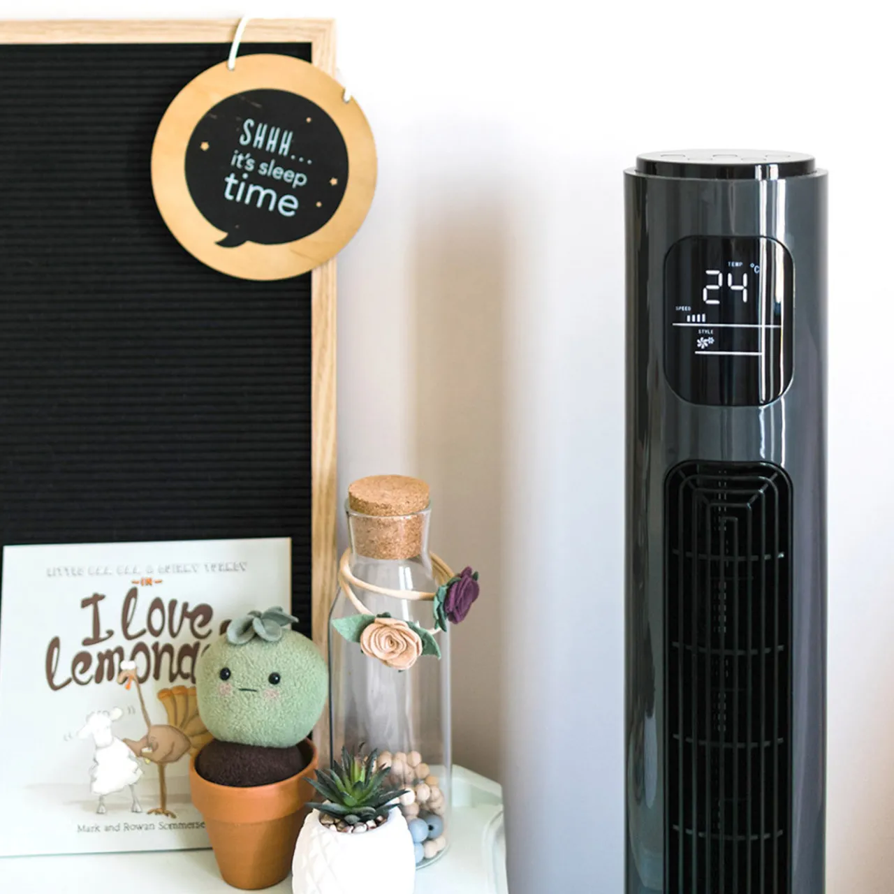 Humidifiers & Accessories|Humidifiers & Accessories*Crane Tower Fan and Air Circulator (116 cm) - Charcoal