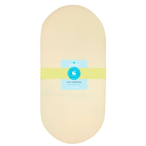Mattresses*Baby First Custom Large Oval Latex & Wool Bassinet Mattress