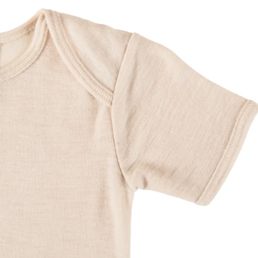 Bodysuits & Singlets|Merino Clothing & Sleepwear*The Sleep Store Deluxe Merino Rib Short-Sleeve Bodysuit Almond