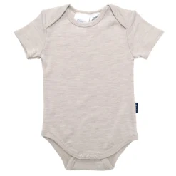 Bodysuits & Singlets|Merino Clothing & Sleepwear*The Sleep Store Deluxe Merino Rib Short-Sleeve Bodysuit Almond