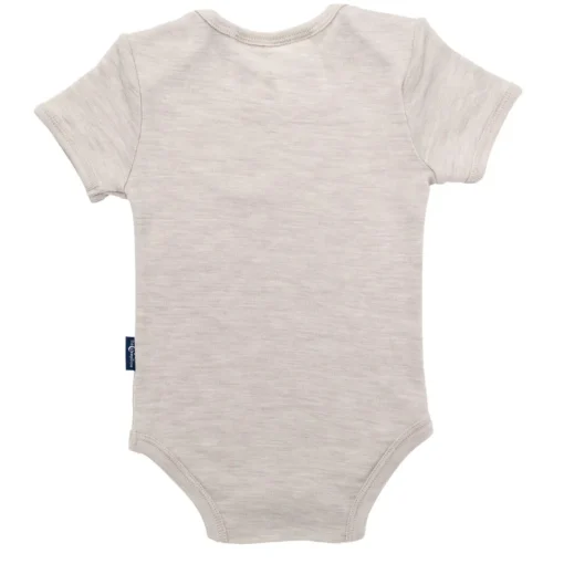 Bodysuits & Singlets|Merino Clothing & Sleepwear*The Sleep Store Deluxe Merino Rib Short-Sleeve Bodysuit Almond
