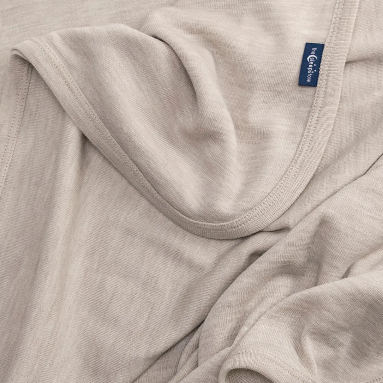 Bodysuits & Singlets|Merino Clothing & Sleepwear*The Sleep Store Deluxe Merino Rib Short-Sleeve Bodysuit Almond