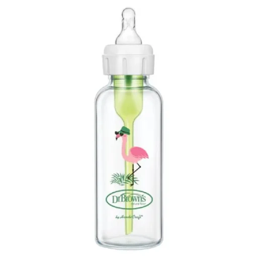 Bottles & Teats*Dr Browns Natural Flow Anti-Colic Options+ Glass Narrow Neck Bottle