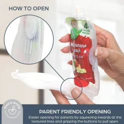 Starting Solids*Dream Baby Dreambaby Pouch Pal Clear