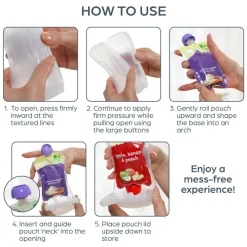 Starting Solids*Dream Baby Dreambaby Pouch Pal Clear