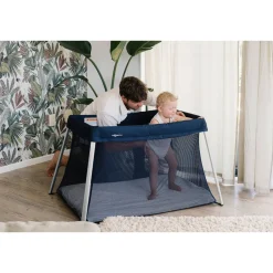 Travel Cots & Beds|Cots*The Sleep Store Drift Travel Cot - Navy