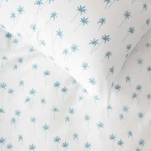 Big Bed Sheets|Pillows & Pillowcases*Squiggles Fitted Sheet & Pillowcase Set - Palms