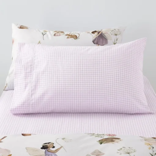Big Bed Sheets|Pillows & Pillowcases*Squiggles Fitted Sheet & Pillowcase Set - Jagger Lilac