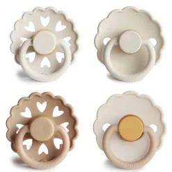 Dummies & Accessories*FRIGG Round Latex Pacifiers 4pk
