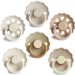 Dummies & Accessories*FRIGG Round Latex Pacifiers 6pk