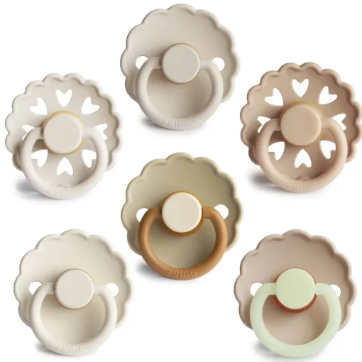 Dummies & Accessories*FRIGG Round Latex Pacifiers 6pk