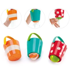 Family Outdoor Essentials|Bath Toys*Hape Happy Buckets Set