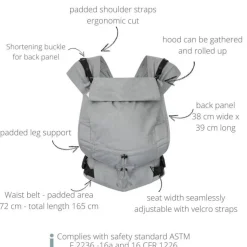 Buckle Carriers*Hoppediz Primeo Baby Carrier - Jacquard