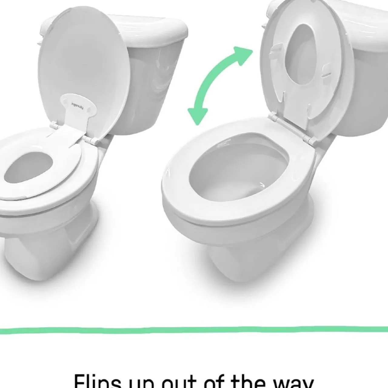 Toilet Training & Bedwetting*Ingenuity Flip & Sit Potty Seat White